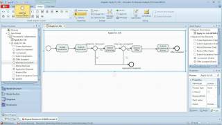 BPMN Tutorial  Part 1  Simple BPMN Workflow Business Process Modeling [upl. by Eednas]