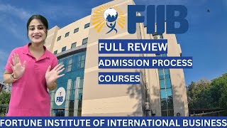 FIIB FORTUNE INSTITUTE OF INTERNATIONAL BUSINESS  DELHI  CAMPUS TOUR  FACILITIESFEEPLACEMENT [upl. by Yelahs]