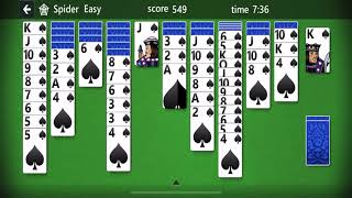 Spider Solitaire  HOW TO PLAY  Beginners Playing Solitaire Online and Card Games Solitaire Lessons [upl. by Nerag491]