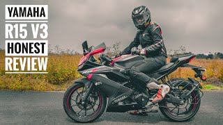 Yamaha R15 V3 Review  Best 150cc bike in India  Road test  RWR [upl. by Annahsirhc]