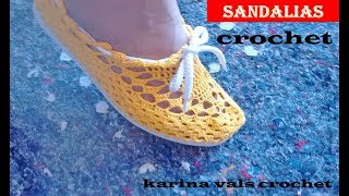 ALPARGATAS TEJIDAS A CROCHET PASO A PASO PARA DAMA 👠👠 [upl. by Germano245]