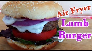 Air Fryer Lamb Burger  Air Fryer Recipes [upl. by Arrotal]