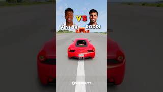 Quem ganha nas faltas Vini JR vs Rodri ⚽ beamng beamngdrivevinijr rodri [upl. by Lewert]