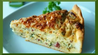 Zwiebelkuchen backen  Rezept [upl. by Nylloh260]