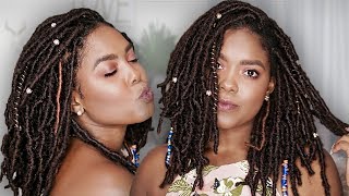 Crochet Faux Locs Tutorial  Goddess Locs [upl. by Eelrak]