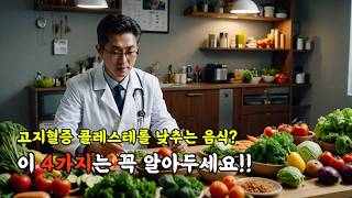 고지혈증 콜레스테롤 낮추는 음식 이 4가지는 꼭 알아두세요 [upl. by Adnwahsor]