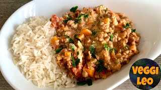 Linsencurry aus gekeimten Berglinsen  lecker vegan und gesund [upl. by Atteselrahc512]