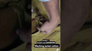 Washing jacket cotton 🧥 [upl. by Publius]