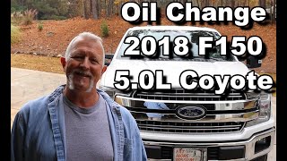 Ford F150 Oil Change 50L Coyote Engine [upl. by Matless]