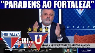 PASCOAL PARABENIZA O FORTALEZA APOS CAMPANHA HISTORICA FORTALEZA 1 X 1 LDU [upl. by Remo]