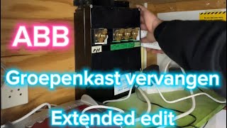 Groepenkast vervangen ⚡️XL Video 1  Elektricien  Amsterdam  ABB  how to  diy [upl. by Whiting]