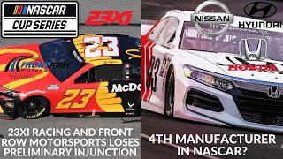 23XI Racing And Front Row Motorsports Lose Preliminary Injunction  Honda Joining NASCAR [upl. by Neelrac197]