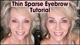 Thin Sparse Eyebrow Tutorial [upl. by Coke]