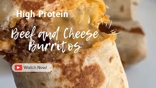 Make Mouthwatering Beef and Cheese Burritos in Minutes [upl. by Ydnarb]