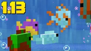 WORKING Aquariums Feed Fish Minecraft 113 Snapshot [upl. by Enaed719]