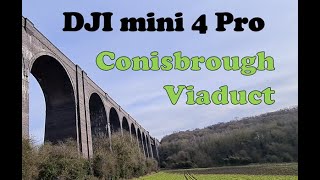 Conisbrough viaduct  Doncaster DJI mini 4 Pro flight drone [upl. by Dexter]