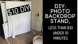 DIY Photo Backdrop Stand Less Than 10 Under 10 Minutes [upl. by Sonya]