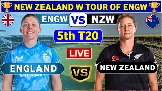 England Women vs New Zealand Women 5th T20  ENGW vs NZW 5th T20 Live Score amp Commentary [upl. by Schick]