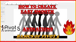 Pivot Animator 5 Tutorial Getting Started  Animating Walk Cycles [upl. by Jon]