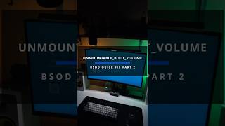 BSOD quick fix UNMOUNTABLEBOOTVOLUME part 2 [upl. by Haerle508]