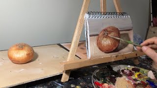 Painting a still life  Vidalia onion [upl. by Brandon]