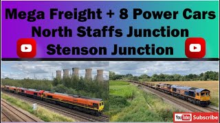 8 Hours of Freight Trains  Variety of Power Cars at Stenson Jnc amp North Staffs Jnc 782023 [upl. by Hakeber26]