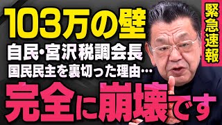 【緊急速報】１０３万円の壁問題で国民民主に手の平返しした自民党の宮沢洋一税調会長について須田さんが話してくれました（虎ノ門ニュース） [upl. by Mckenna929]