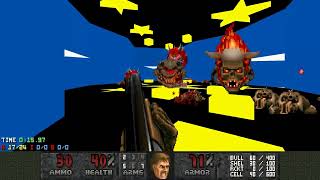 Doom II 1 bad wad MAP 05 AMONGS THE STARS  Ultra Violence 100 MAX speedrun in 2406 [upl. by Eenahs]