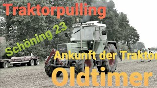 Traktorpulling Schöning 2023 Ankunft der Old und Youngtimer Traktoren [upl. by Eecram552]