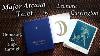 quotMajor Arcanaquot Tarot deck by Leonora Carrington  Unboxing amp FlipThrough [upl. by Nilcaj]