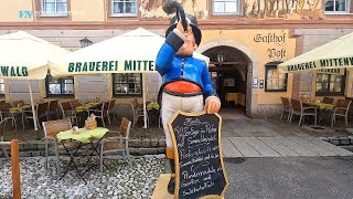 4K Day 17 Mittenwald Germany Medieval Village Alps road trip [upl. by Aillicsirp]