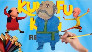 Drawing MasterMotu Patlu Easy Step By StepMotu Patlu Matial Art [upl. by Anelet]