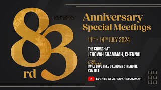 Anniversary Special Meeting  The Church at Jehovah Shammah  11072024 [upl. by Hsara]