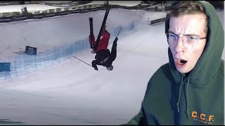 Homo Sapien REACTON to X GAMES SKI KNUCKLE HUCK 2021 [upl. by Assej]