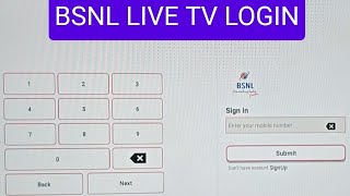 Bsnl Live TV app installation process [upl. by Notsew]