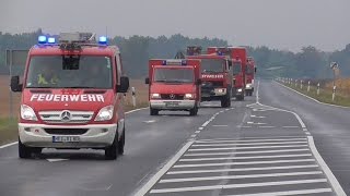 Gefahrgutzug Feuerwehr Riesa in Großenhain [upl. by Lavina]