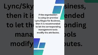 the ProxyAddresses and msRTCSIP PrimaryUserAddress attribute [upl. by Ani]