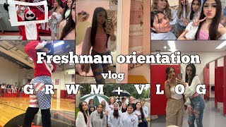 Freshman orientation vlogGRWM 2024 back to school vlog 6 [upl. by Abraham]