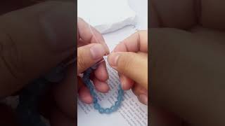 How to knot the elastic cord  Easy Tutorial diycrafts beadsjewellery [upl. by Alamap842]