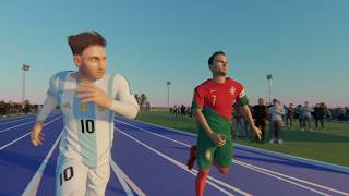 Messi VS Ronaldo 3D Speed Comparison [upl. by Euginom794]