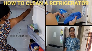 How to Clean a Refrigerator Both Inside and Out  FRIDGE CLEANING  Tips To Deep Clean a Fridge [upl. by Asilef]