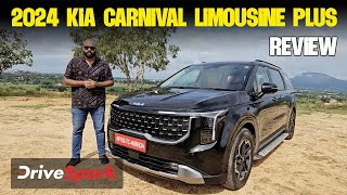 2024 Kia Carnival Limousine Plus Review  Design  Features  Driving Impressions  Promeet Ghosh [upl. by Yenaffit]