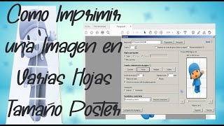 Como Imprimir una imagen en Varias Hojas  Tamaño Poster  How to Print a Poster Size Image [upl. by Bennett]