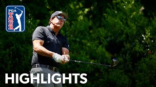 Phil Mickelson shoots 7under 64  Round 1  Wells Fargo  2021 [upl. by Ariad]