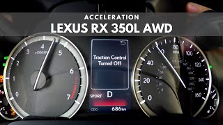 2019 Lexus RX 350L AWD  ACCELERATION [upl. by Ahsas]