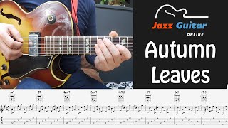 Autumn Leaves  Easy Jazz Guitar Chords [upl. by Ashraf888]