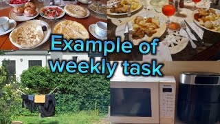 Example of weekly task saturday amp sunday routine healthy Dinner Arifa from Germany Vlog [upl. by Archibaldo]