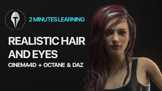 2MINLearning  Daz hair amp eyes to octane [upl. by Inot281]