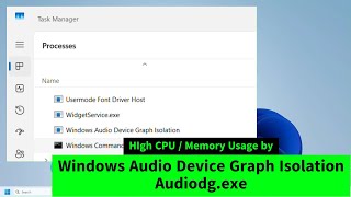 Audiodgexe  Windows Audio Device Graph Isolation High CPU  Memory Usage Simple FIX [upl. by Kamilah]