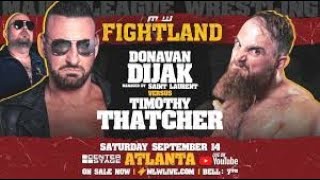 WWE 2K24 MLW Fightland 2024 Donovan Dijak Vs Timothy Thatcher [upl. by Guild483]